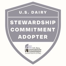 U.S. DAIRY STEWARDSHIP COMMITMENT ADOPTER U.S. DAIRY STEWARDSHIP COMMITMENT INNOVATION CENTER FOR U.S. DAIRY trademark