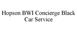 HOPSON BWI CONCIERGE BLACK CAR SERVICE trademark