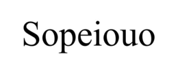 SOPEIOUO trademark