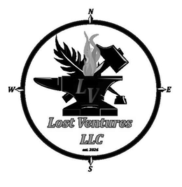 LV LOST VENTURES LLC EST. 2026 N S E W trademark