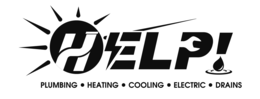 HELP! PLUMBING • HEATING • COOLING • ELECTRIC • DRAINS trademark