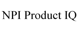 NPI PRODUCT IQ trademark