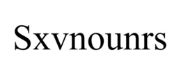 SXVNOUNRS trademark