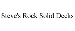STEVE'S ROCK SOLID DECKS trademark