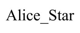 ALICE_STAR trademark