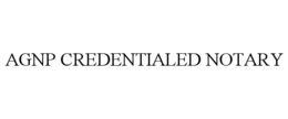 AGNP CREDENTIALED NOTARY trademark