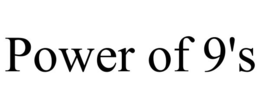 POWER OF 9'S trademark