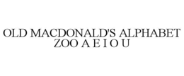 OLD MACDONALD'S ALPHABET ZOO A E I O U trademark