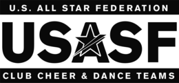 U.S. ALL STAR FEDERATION CLUB CHEER & DANCE TEAMS USASF trademark
