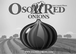 OSO RED ONIONS BOLD. COLORFUL. FLAVOR. WWW.OSOREDONIONS.COM trademark