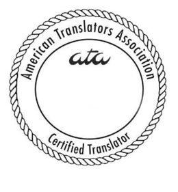 AMERICAN TRANSLATORS ASSOCIATION ATA CERTIFIED TRANSLATOR trademark