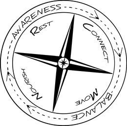 REST CONNECT MOVE NOURISH AWARENESS BALANCE trademark