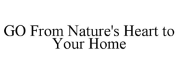 GO FROM NATURE'S HEART TO YOUR HOME trademark