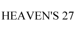 HEAVEN'S 27 trademark