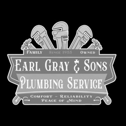 EARL GRAY & SONS PLUMBING SERVICE FAMILY OWNED SINCE 1955 COMFORT RELIABILITY PEACE OF MIND trademark