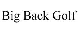 BIG BACK GOLF trademark