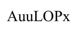AUULOPX trademark