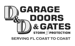 D & D GARAGE DOORS & GATES STORM PROTECTION SERVING FL COAST TO COAST trademark