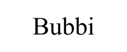 BUBBI trademark