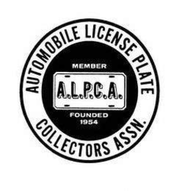 AUTOMOBILE LICENSE PLATE COLLECTORS ASSN. MEMBER A.L.P.C.A. FOUNDED 1954 trademark