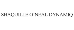 SHAQUILLE O’NEAL DYNAMIQ trademark