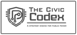 THE CIVIC CODEX A STRATEGY ENGINE FOR PUBLIC POWER trademark
