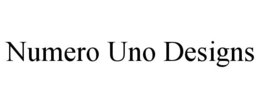 NUMERO UNO DESIGNS trademark