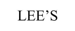 LEE’S trademark