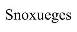 SNOXUEGES trademark