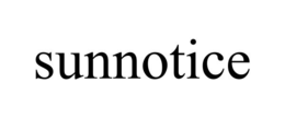 SUNNOTICE trademark