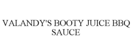 VALANDY'S BOOTY JUICE BBQ SAUCE trademark