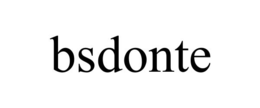 BSDONTE trademark