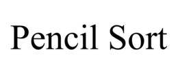 PENCIL SORT trademark