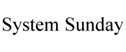 SYSTEM SUNDAY trademark