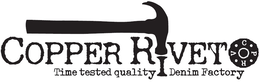 COPPER RIVET C P R V TIME TESTED QUALITY DENIM FACTORY trademark