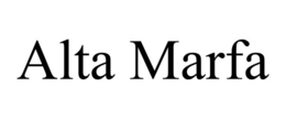 ALTA MARFA trademark