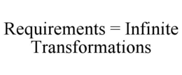 REQUIREMENTS = INFINITE TRANSFORMATIONS trademark