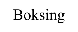 BOKSING trademark