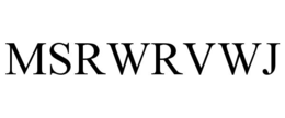 MSRWRVWJ trademark