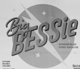 BIG BESSIE MICROGRID-READY HYBRID GENERATOR EFFICIENT RELIABLE SCALABLE SECUR trademark