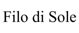 FILO DI SOLE trademark