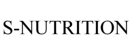S-NUTRITION trademark