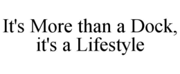 IT'S MORE THAN A DOCK, IT'S A LIFESTYLE trademark