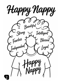 HAPPY NAPPY BEAUTIFUL STRONG INTELLIGENT FEARLESS BLESSED INDEPENDENT LOYAL trademark
