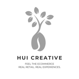 HUI CREATIVE FEEL THE ECOMMERCE REAL RETAIL. REAL EXPERIENCES. trademark