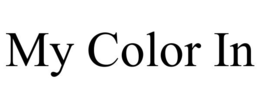 MY COLOR IN trademark