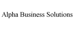 ALPHA BUSINESS SOLUTIONS trademark