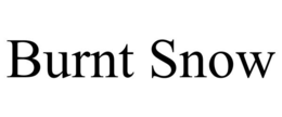 BURNT SNOW trademark