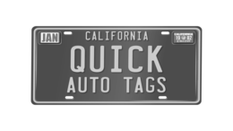 CALIFORNIA QUICK AUTO TAGS JAN CALIFORNIA  19 82 E 0612549 trademark