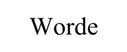 WORDE trademark